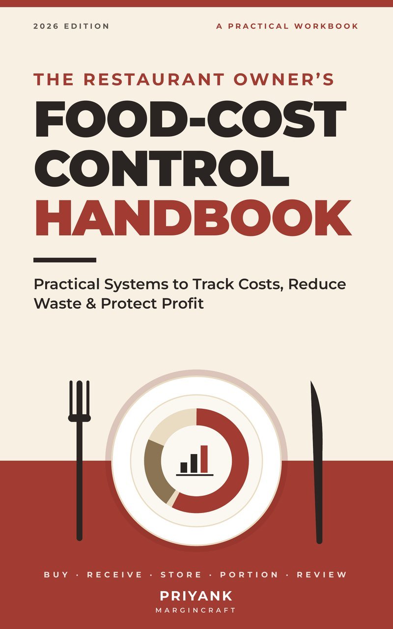 Cover of The Restaurant Owner’s Food-Cost Control Handbook by Priyank